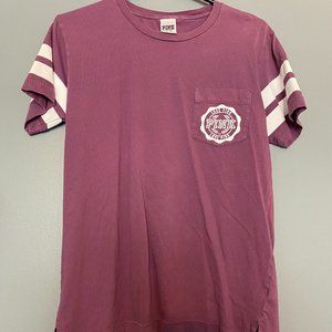 VS PINK Campus Short Sleeve Pocket Tee